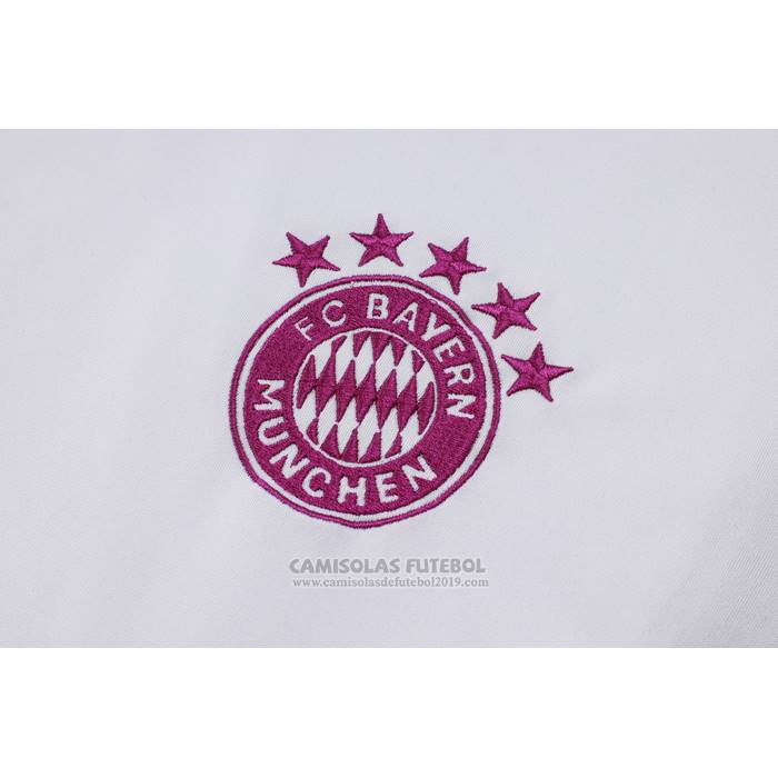 Fato de Treino Bayern de Munique Manga Curta 2023-2024 Branco - Calcas Curta